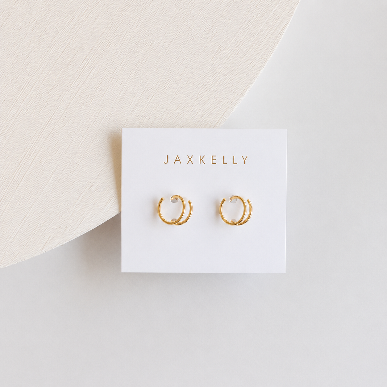 Minimalist - Spiral - Gold Earrings