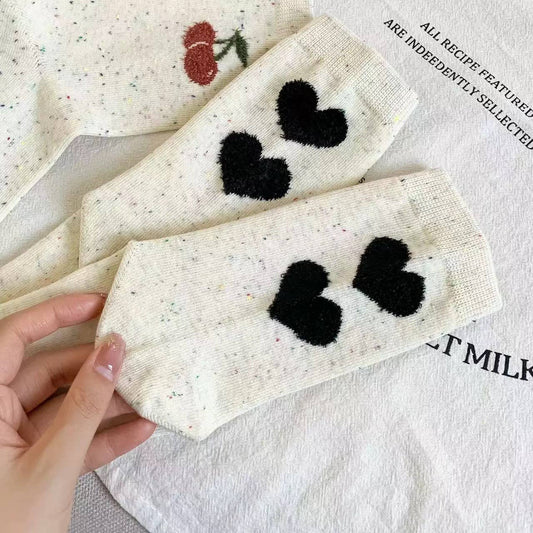 Heart Pattern Socks: Love